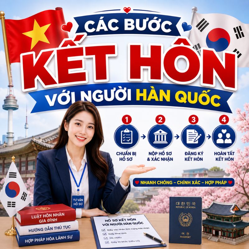 CÁC BƯỚC KẾT HÔN VỚI NGƯỜI HÀN QUỐC