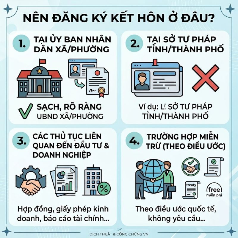 Chuẩn hoá thông tin trước khi đăng ký kết hôn
