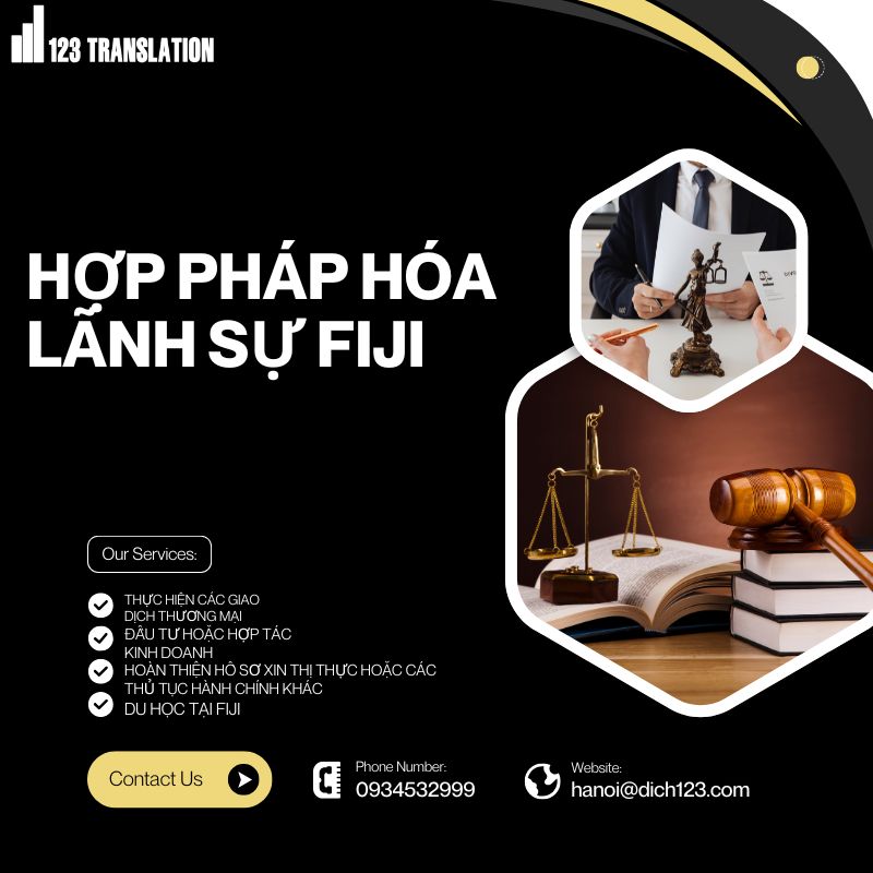 Thực hiện hợp pháp hóa lãnh sự Fiji đúng quy trình giúp hồ sơ du học, lao động, đầu tư, kết hôn và các giao dịch quốc tế được xử lý nhanh chóng, thuận lợi.