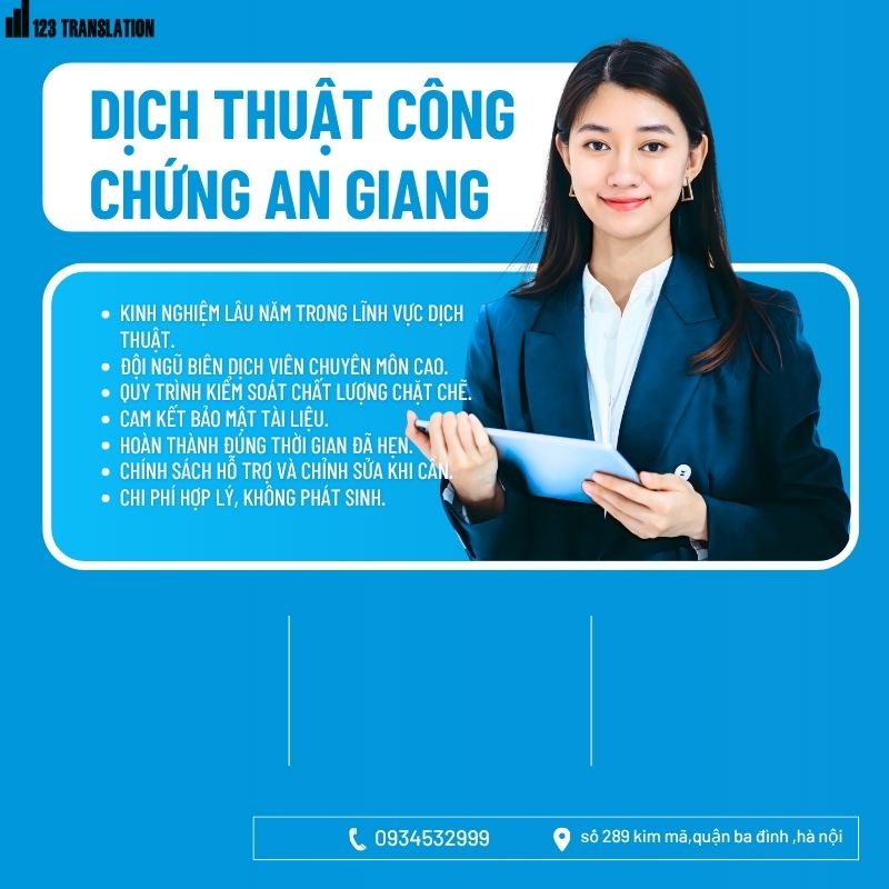Dịch thuật công chứng An Giang – Dịch vụ chuyên nghiệp đáp ứng mọi nhu cầu hồ sơ