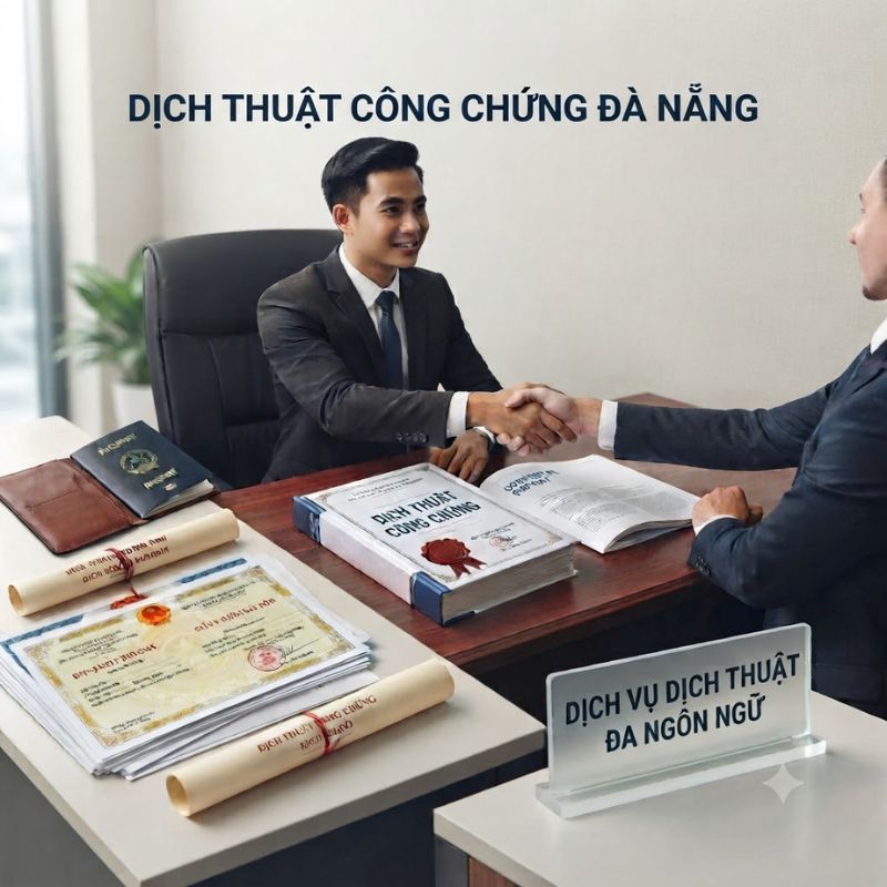 Dịch thuật công chứng Đà Nẵng hỗ trợ chuyển ngữ tài liệu chính xác, đầy đủ và đúng quy định hiện hành.