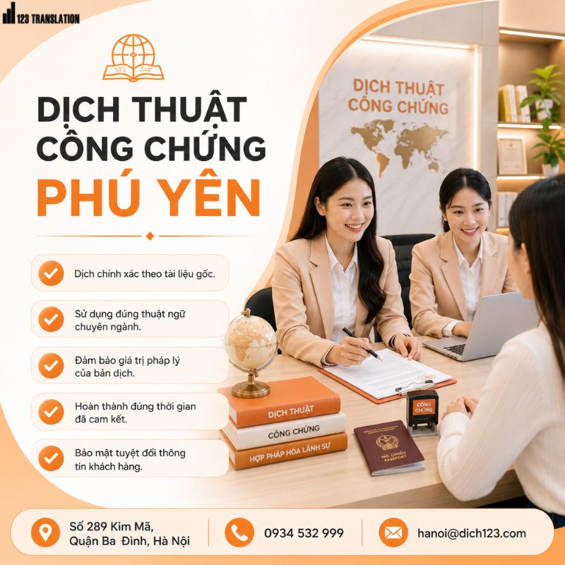 Dịch thuật công chứng Phú Yên