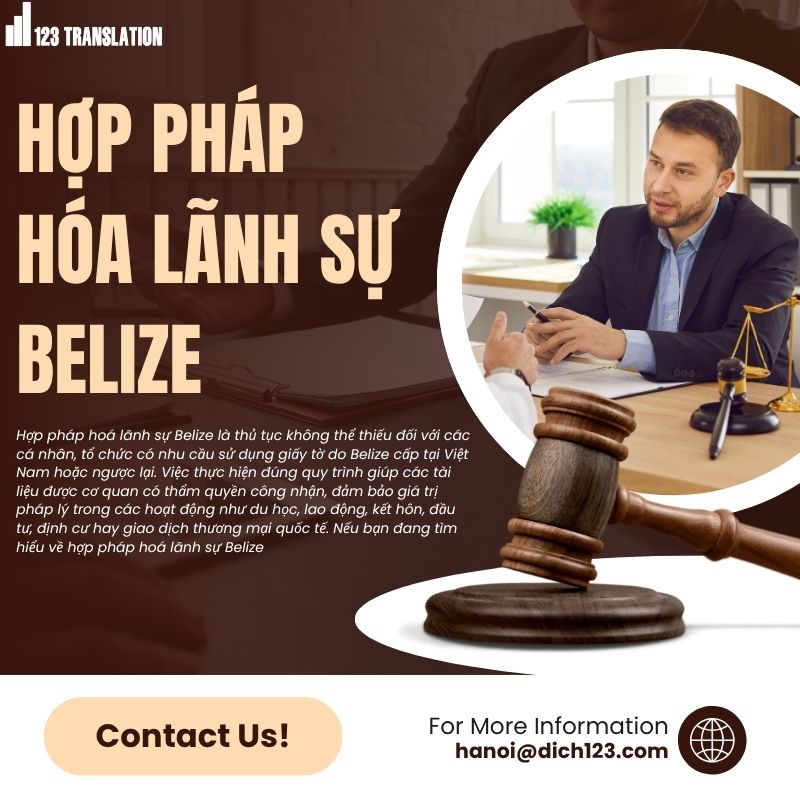 Hợp pháp hóa lãnh sự belize 2026