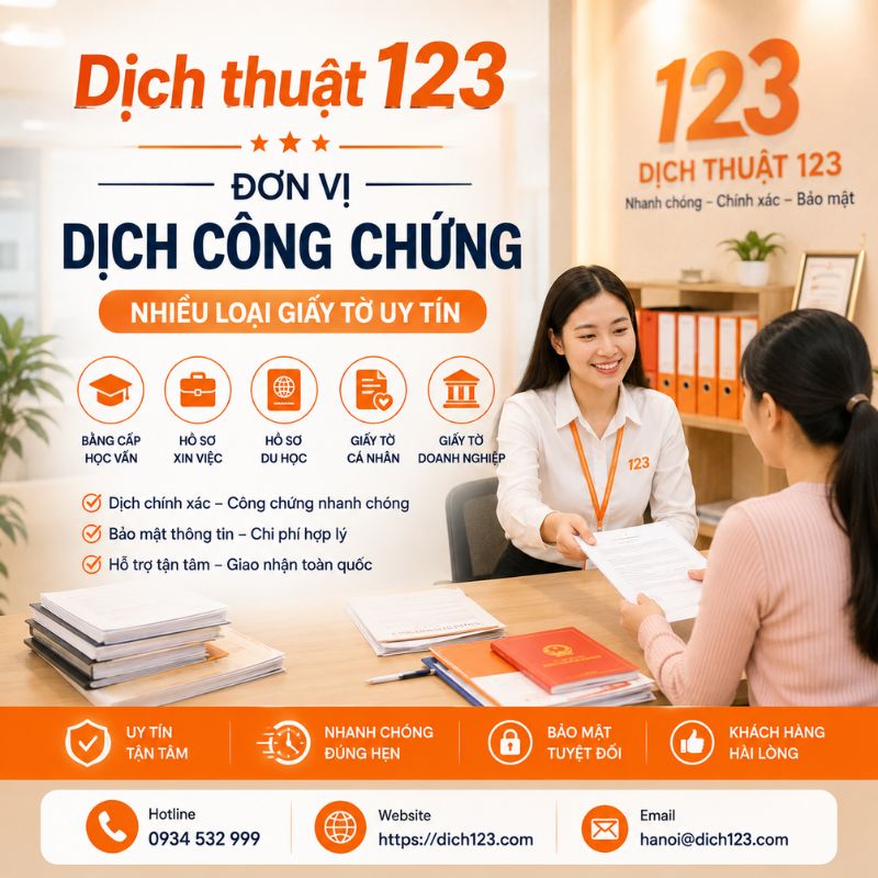 Lựa chọn địa chỉ dịch công chứng bằng đại học tại Hà Nội uy tín giúp khách hàng tiết kiệm thời gian, đảm bảo bản dịch rõ ràng và đúng yêu cầu.