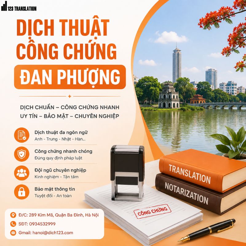 Dịch thuật công chứng Đan Phượng