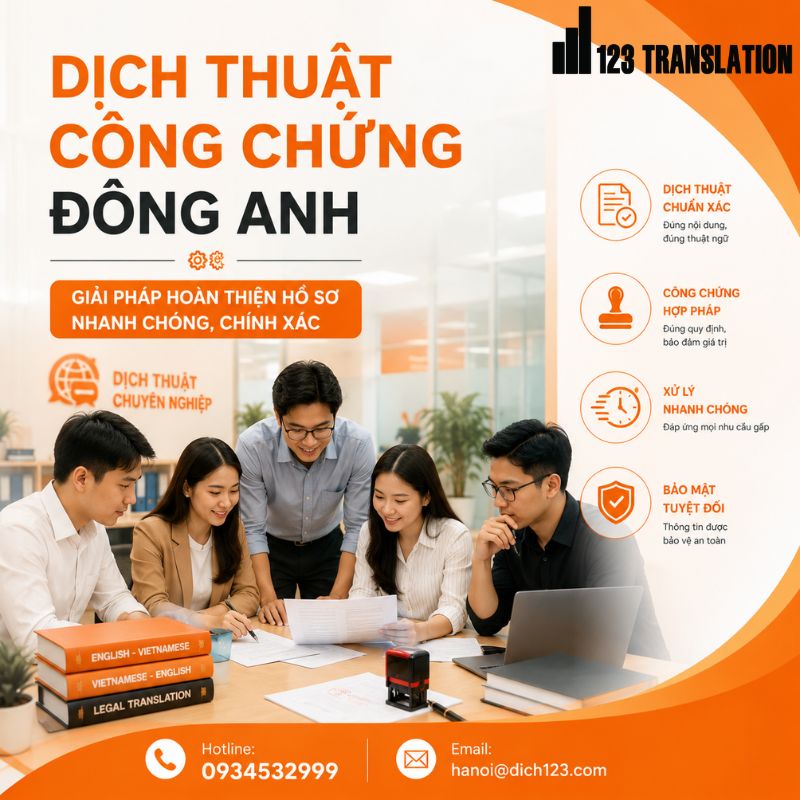 Dịch thuật công chứng Đông Anh