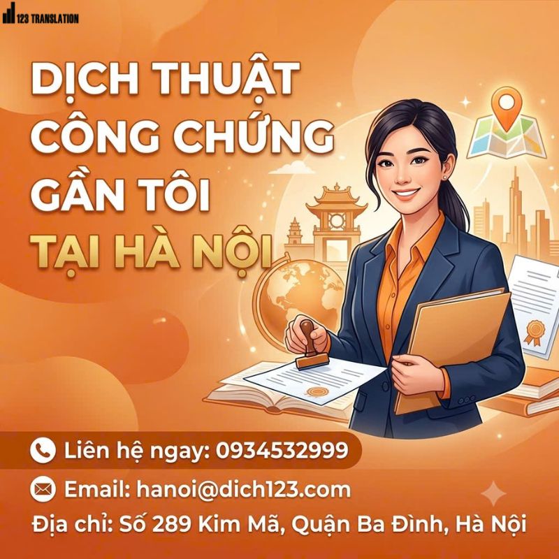 Dịch thuật công chứng gần tôi tại Hà Nội