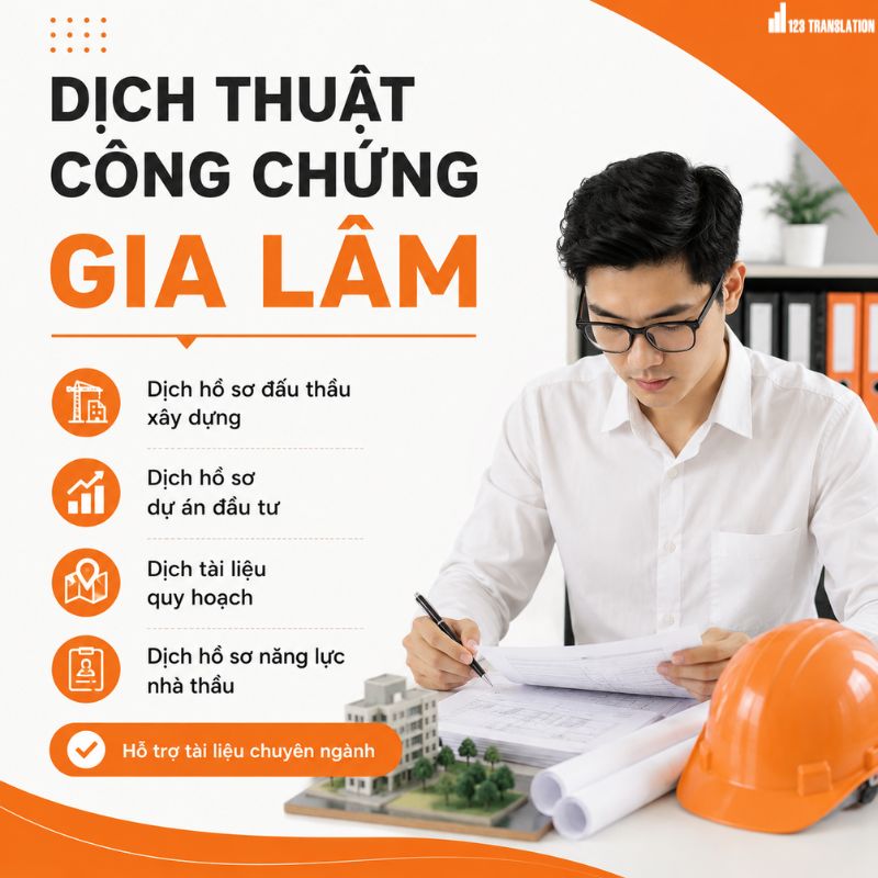 Dịch thuật công chứng Gia Lâm