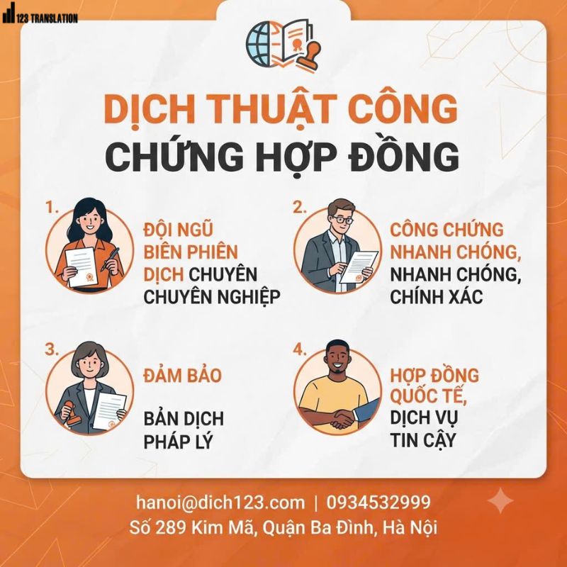 Dịch thuật công chứng hợp đồng chuyên nghiệp