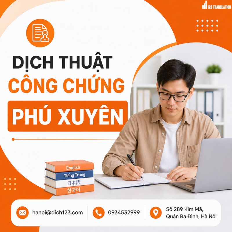 Dịch thuật công chứng Phú Xuyên