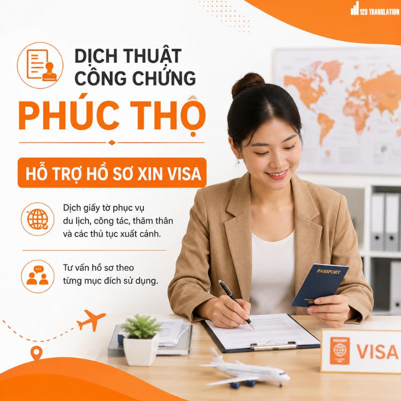 Dịch thuật công chứng Phúc Thọ