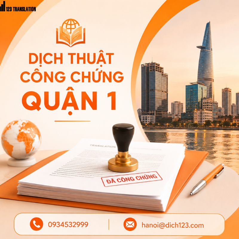 Dịch thuật công chứng Quận 1