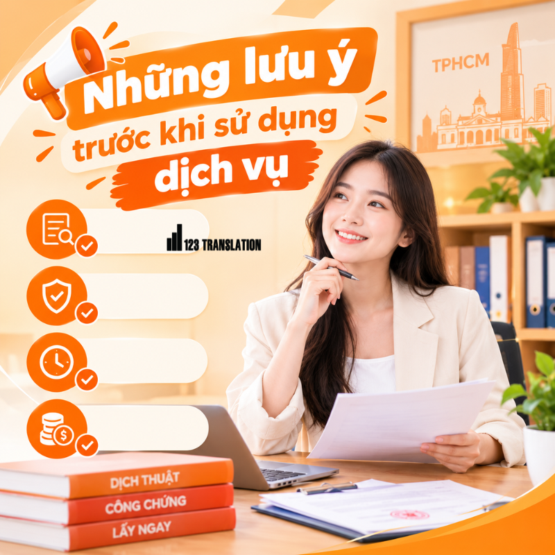 Lựa chọn Dịch thuật công chứng lấy ngay TPHCM uy tín giúp đảm bảo bản dịch chính xác và rõ ràng.